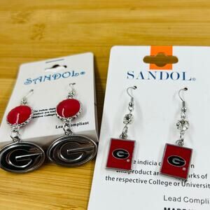 University of Georgia Bulldogs Spirit Fan Earrings NCAA SEC College Football